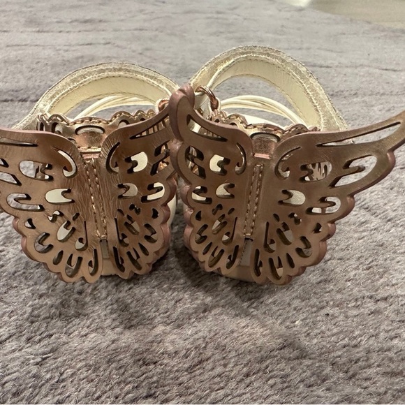 Sophia Webster Baby Girl Evangeline Mini Butterfly Sandals 21 white/rose gold - Picture 3 of 6